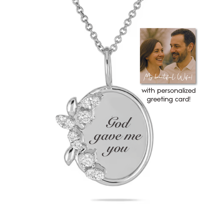 “God gave me you” Necklace For Wife or Girlfriend | S925
