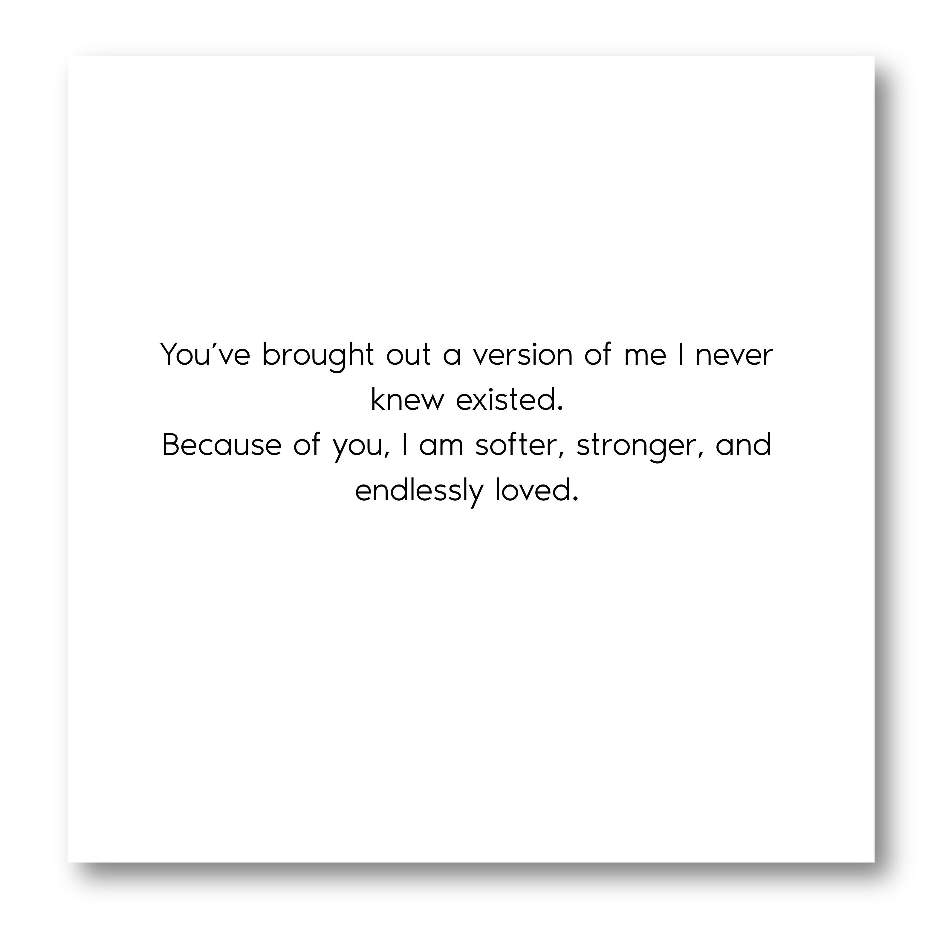 You're the best part of me sterling silver necklace with personalized card and zircon accents for wife or girlfriend gift