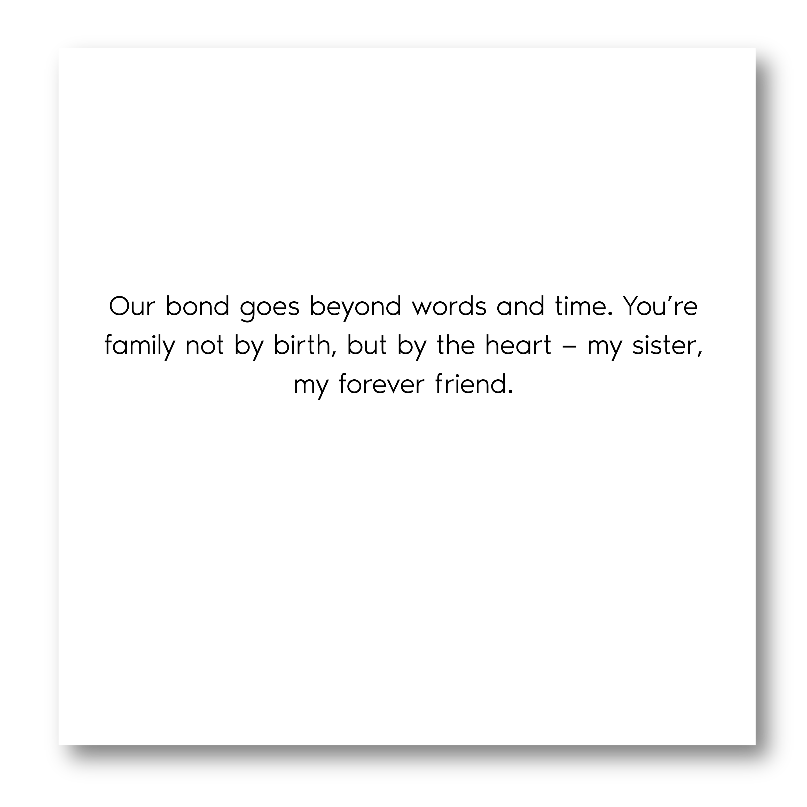 “Sisters by heart, friends by soul” Necklace For Sister or Bestie | S925