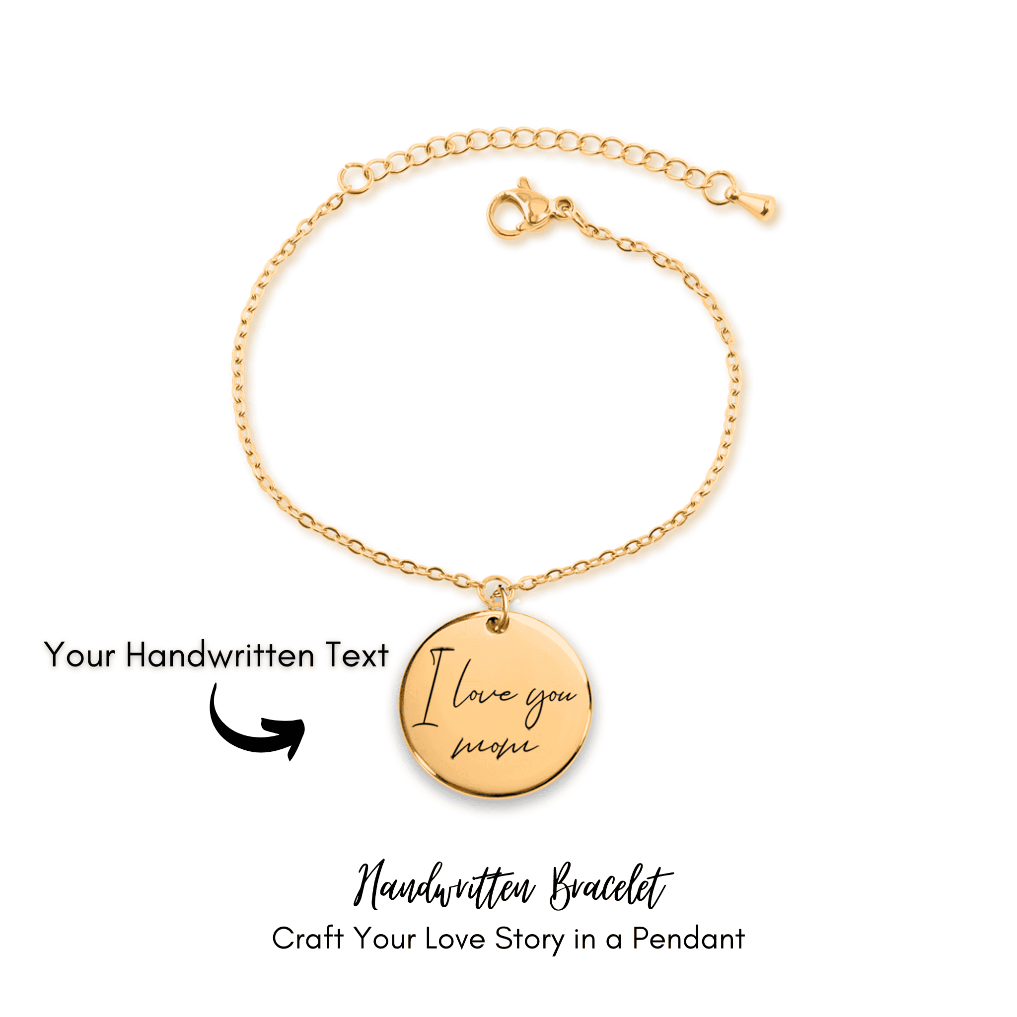 GRANDMOTHER BRACELET: Handwritten Custom Design