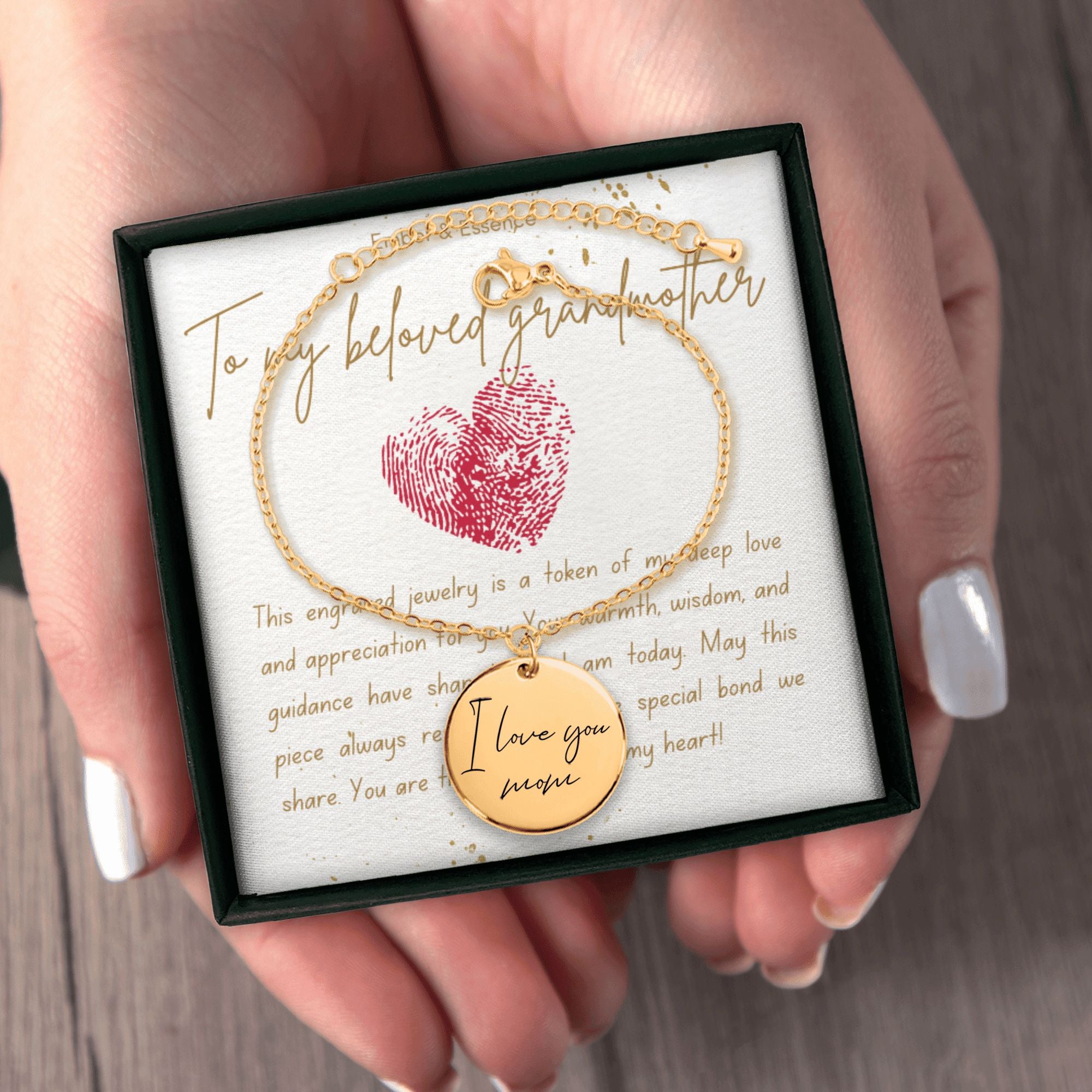 GRANDMOTHER BRACELET: Handwritten Custom Design