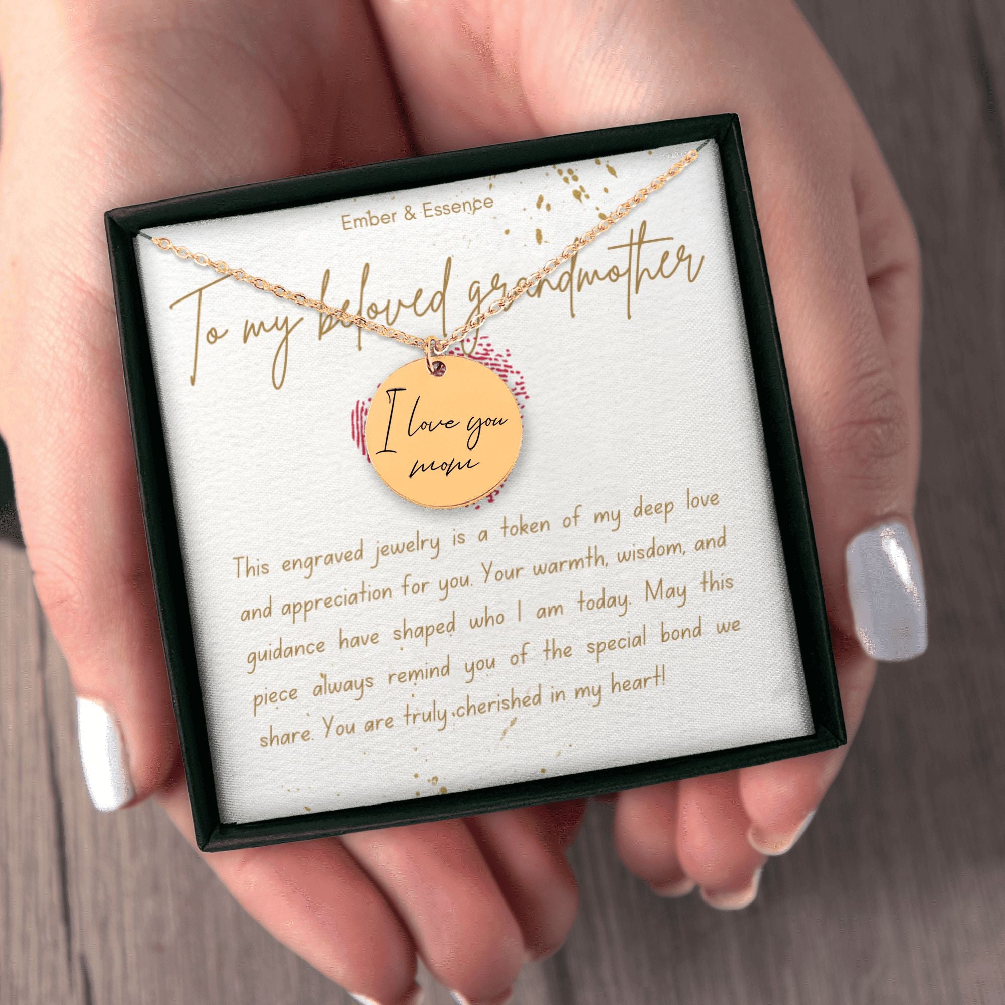 GRANDMOTHER NECKLACE: Handwritten Custom Design