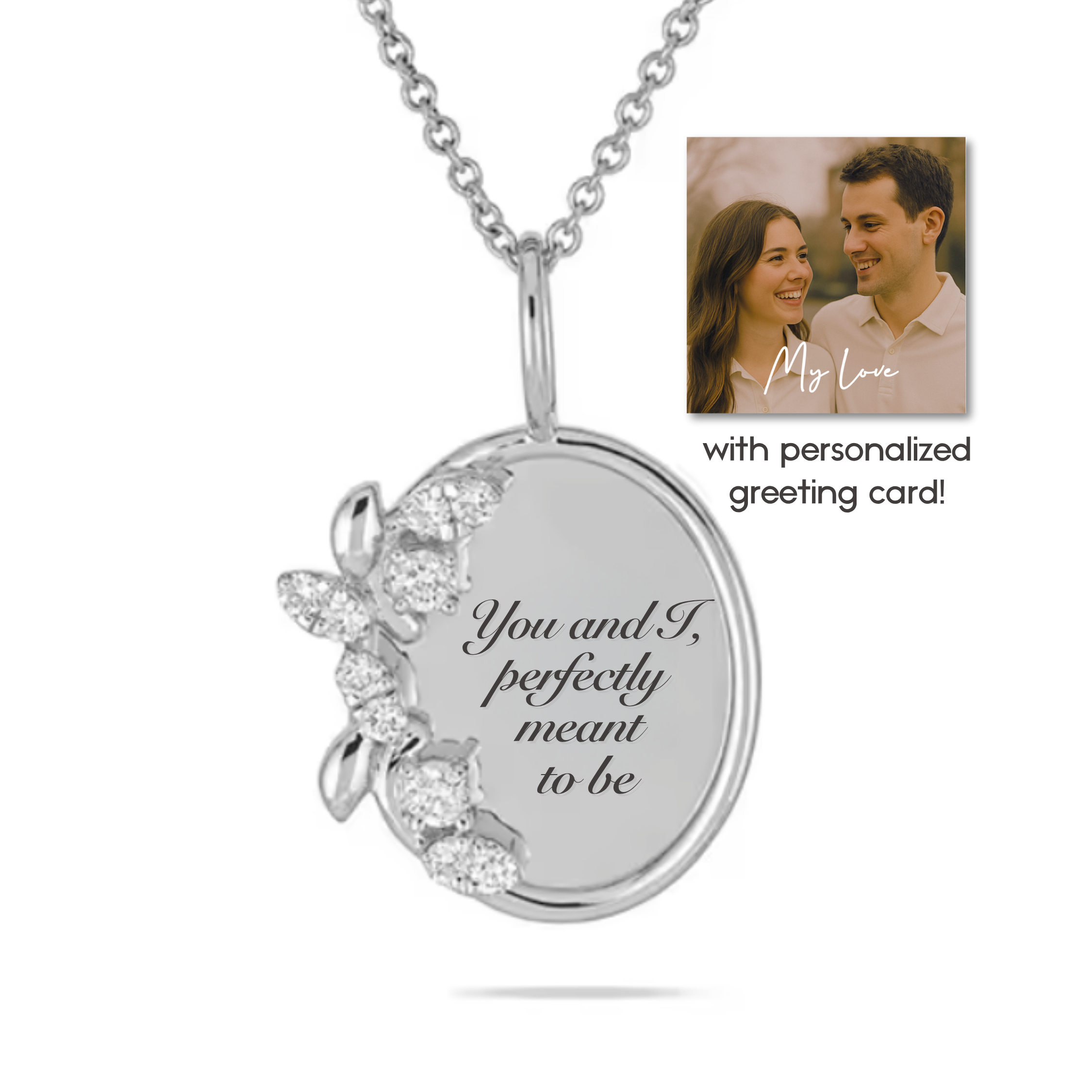 “You and I, perfectly meant to be” Necklace For Wife or Girlfriend | S925