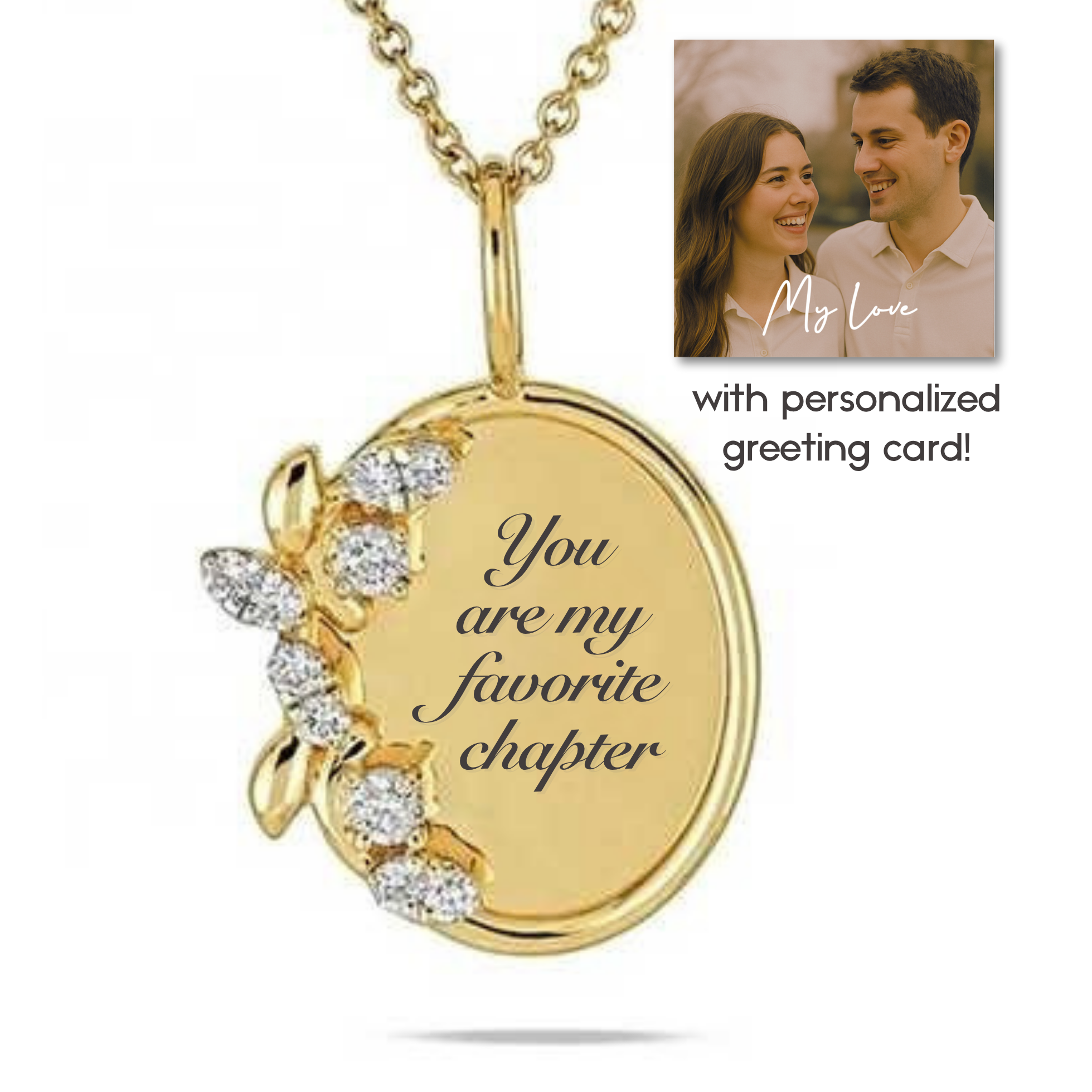 “You’re my favorite chapter” Necklace For Wife or Girlfriend | S925