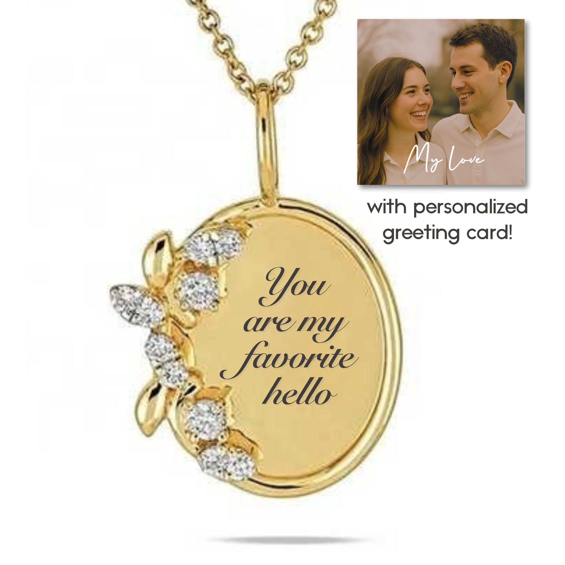 “You are my favorite hello” Necklace For Wife or Girlfriend | S925