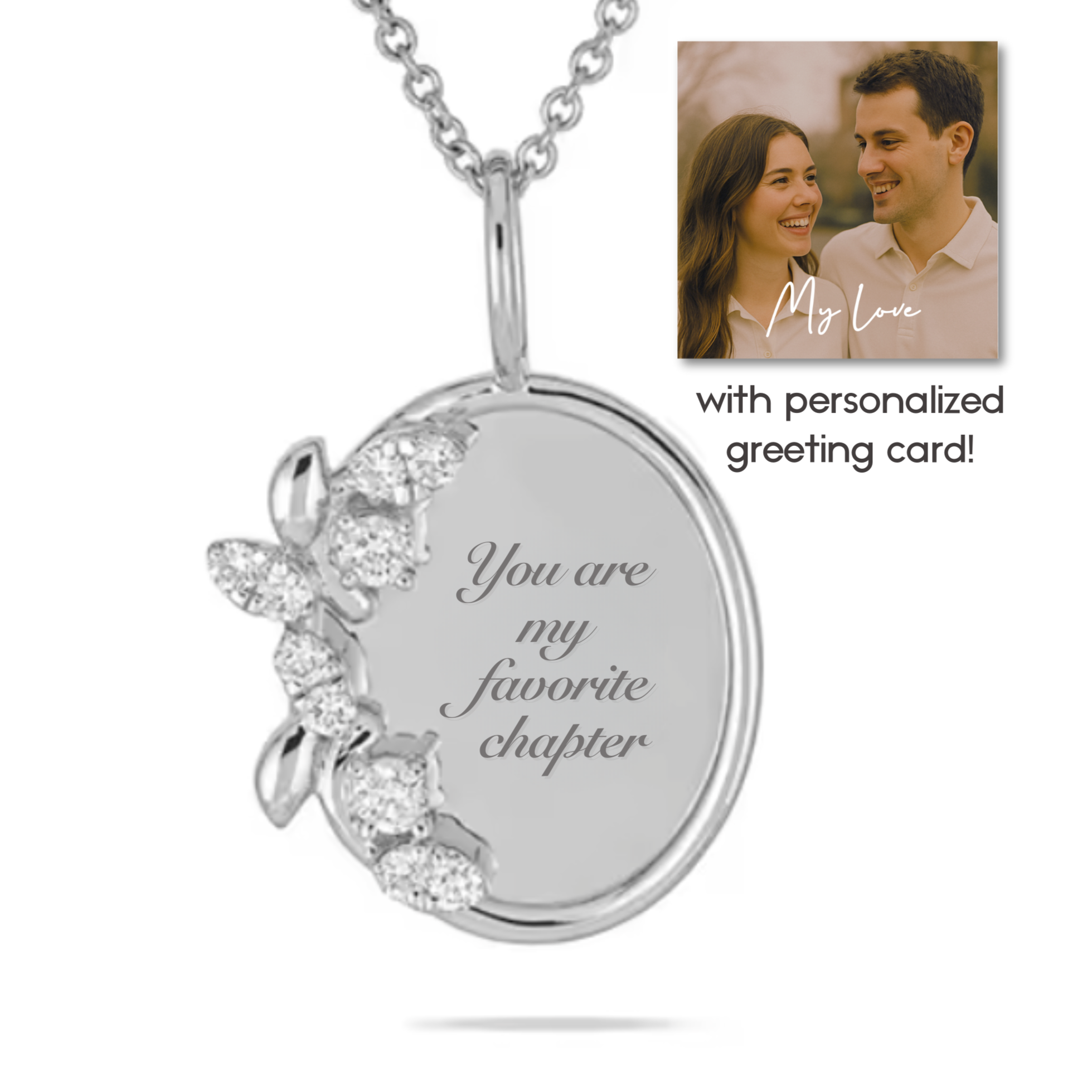 “You’re my favorite chapter” Necklace For Wife or Girlfriend | S925