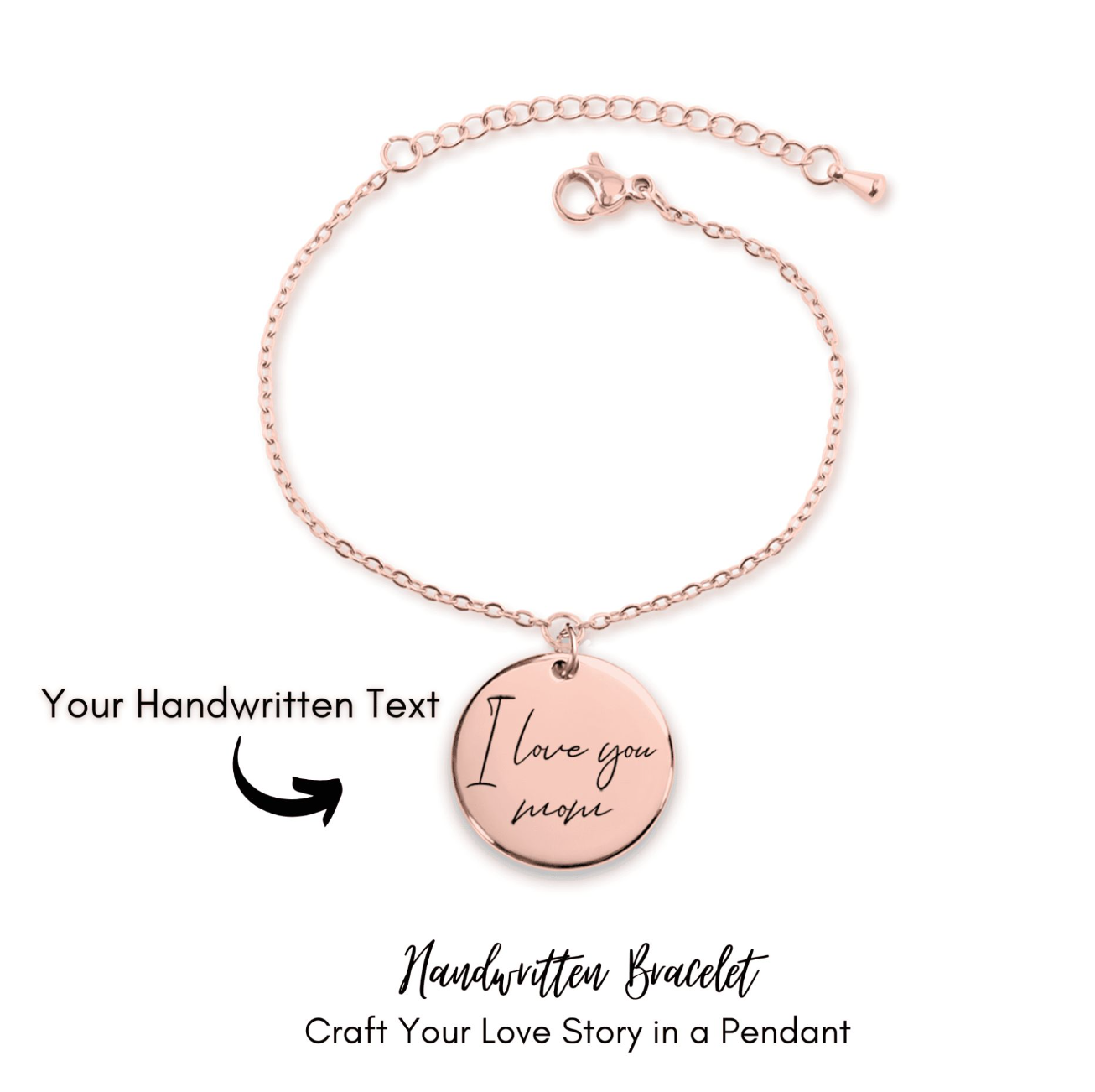 GRANDMOTHER BRACELET: Handwritten Custom Design