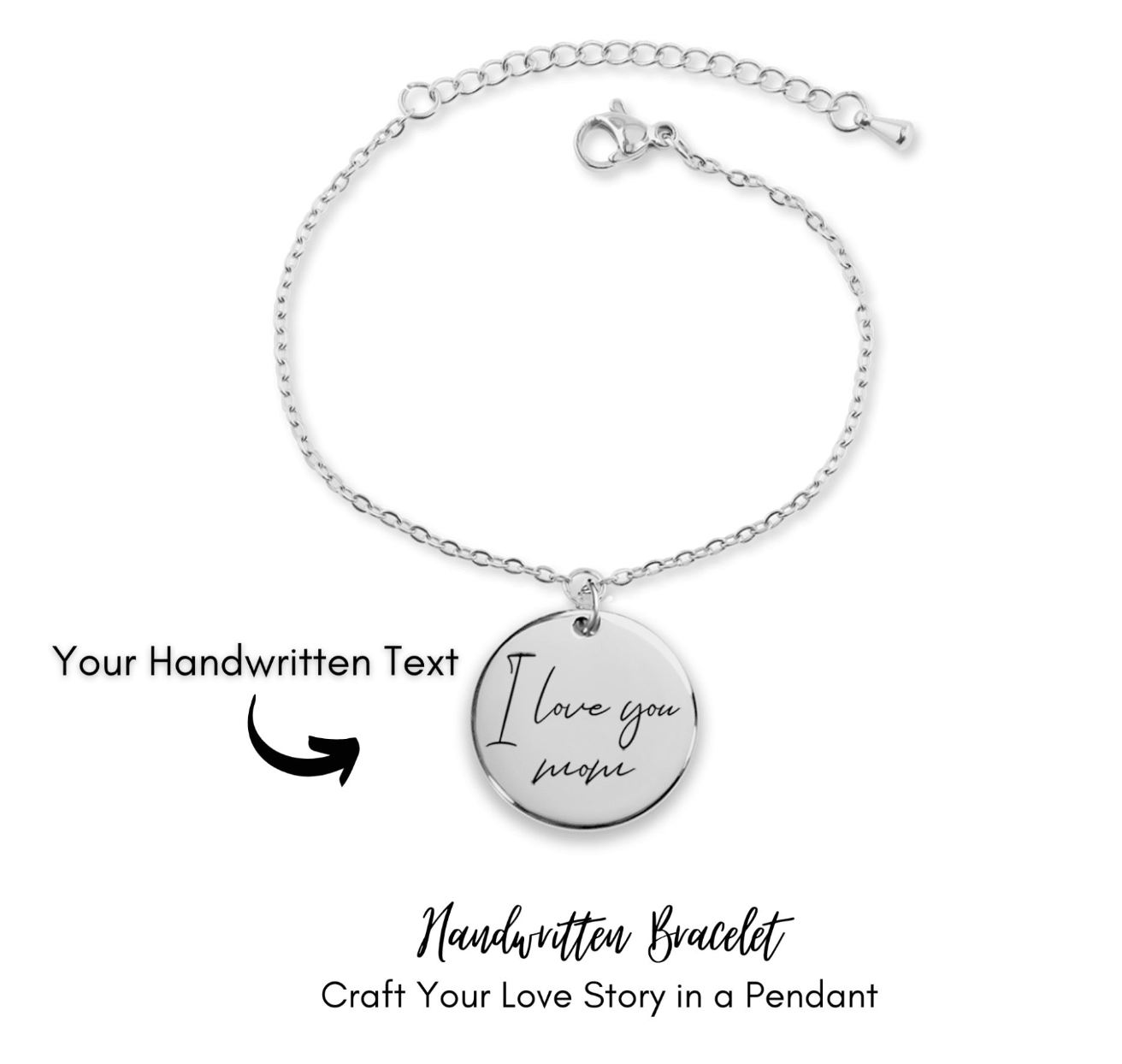 GRANDMOTHER BRACELET: Handwritten Custom Design