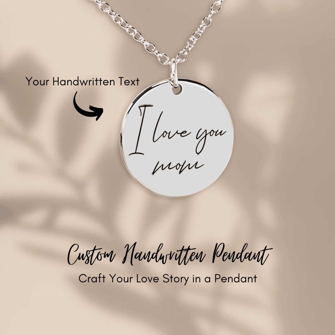 GRANDMOTHER NECKLACE: Handwritten Custom Design