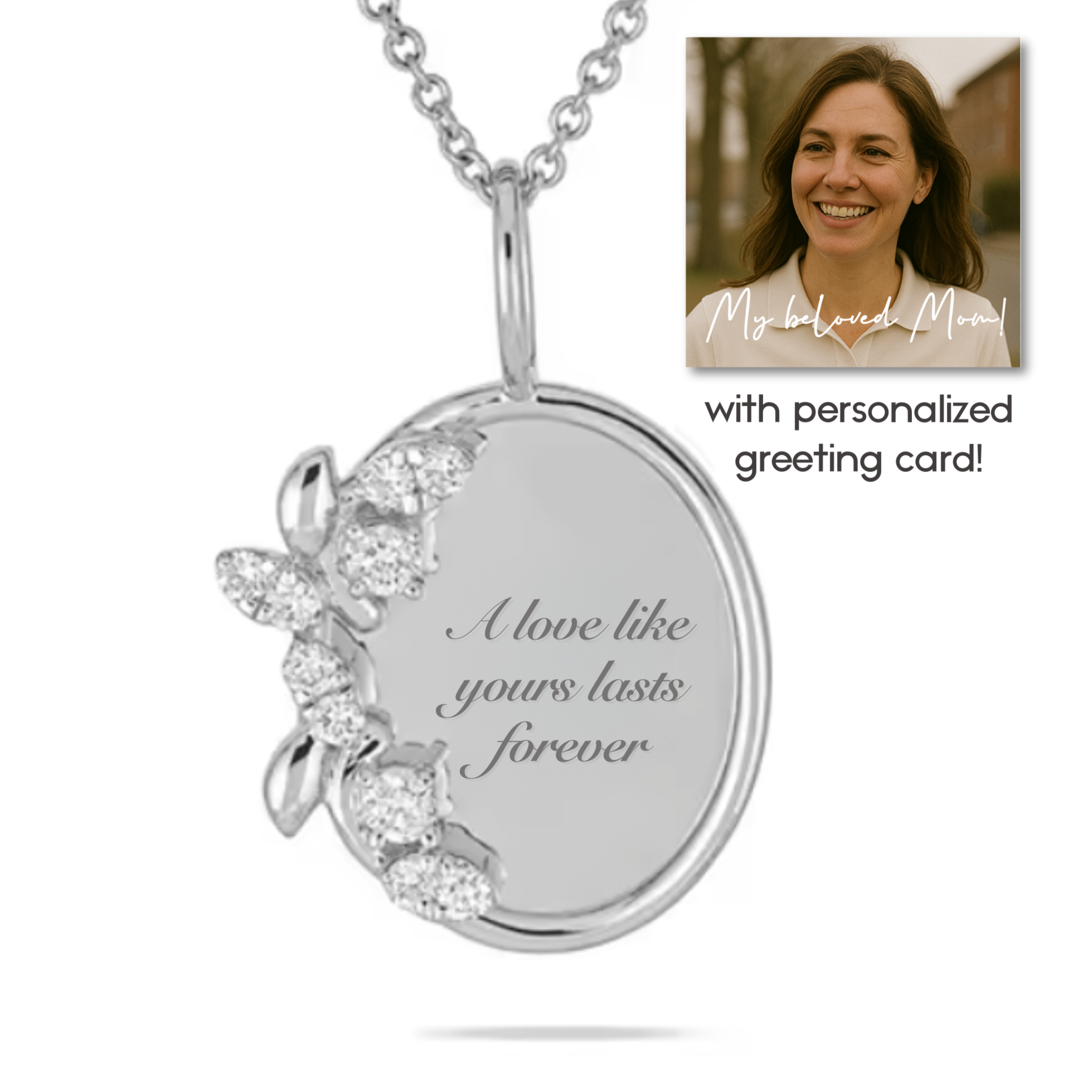 “A love like yours lasts forever” Necklace For Mom | S925