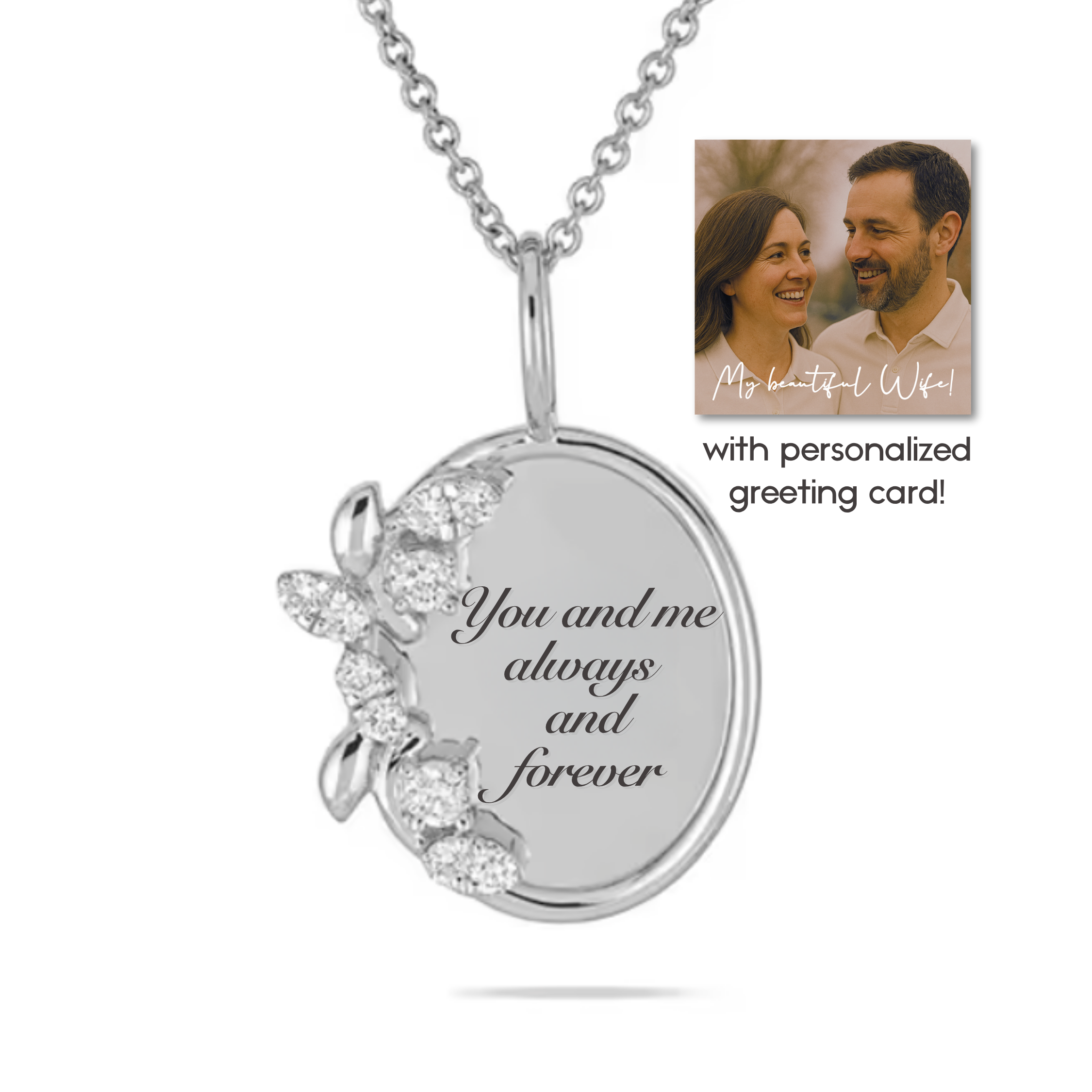 “You and me, always and forever” Necklace For Wife or Girlfriend | S925