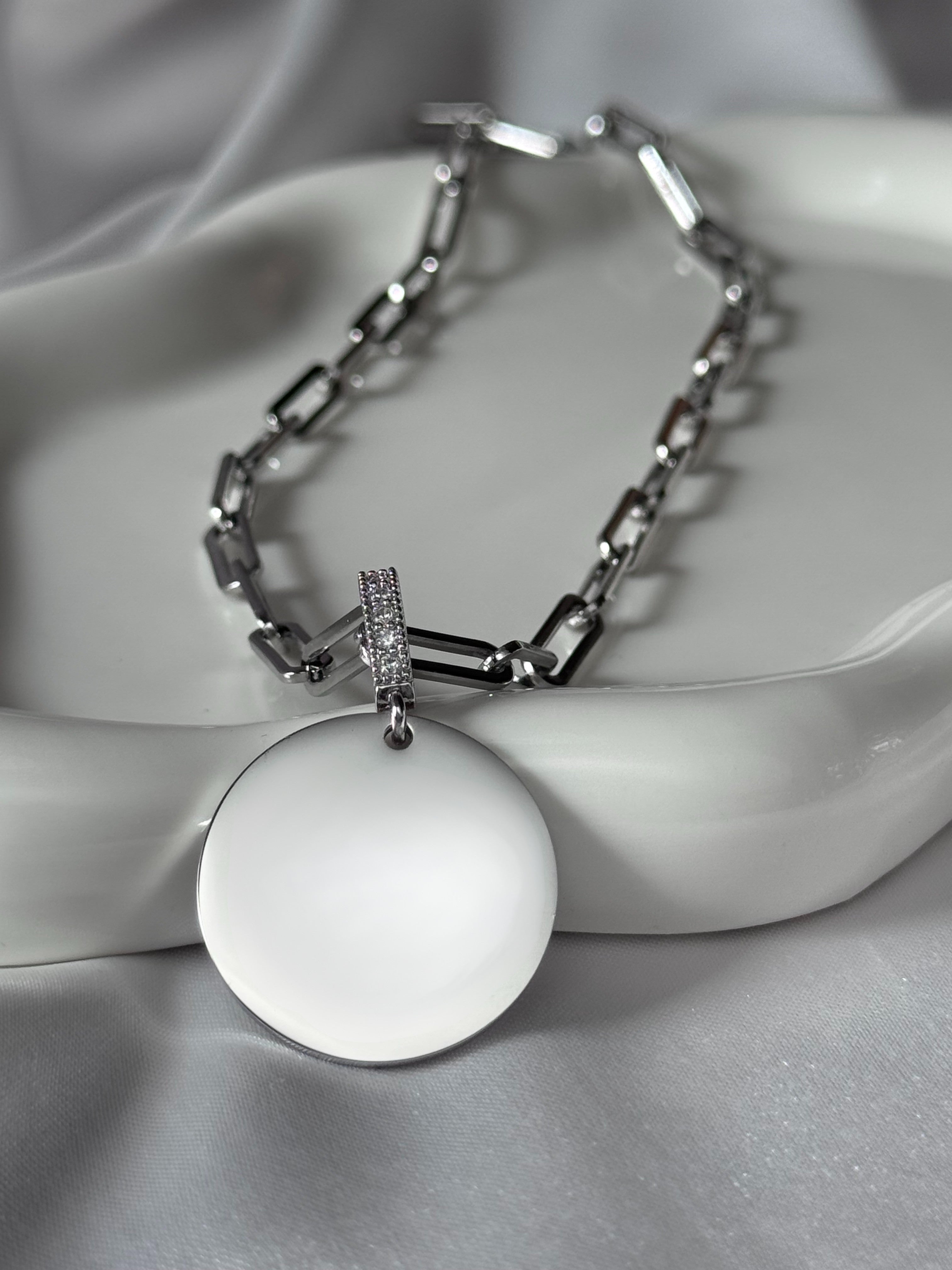 Custom Scripture on Round Pendant Necklace