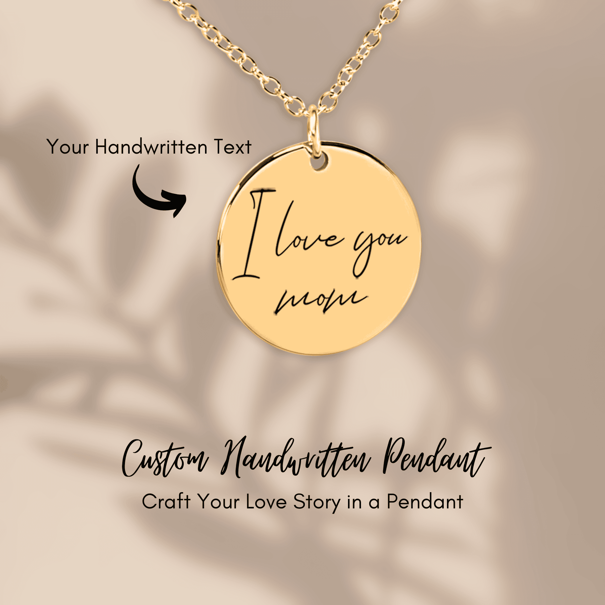 Hand stamped pendant, calligraphy pendant, quote pendant, vintage pendant, vintage necklace, quote necklace, embossed high quality letters, raised letter