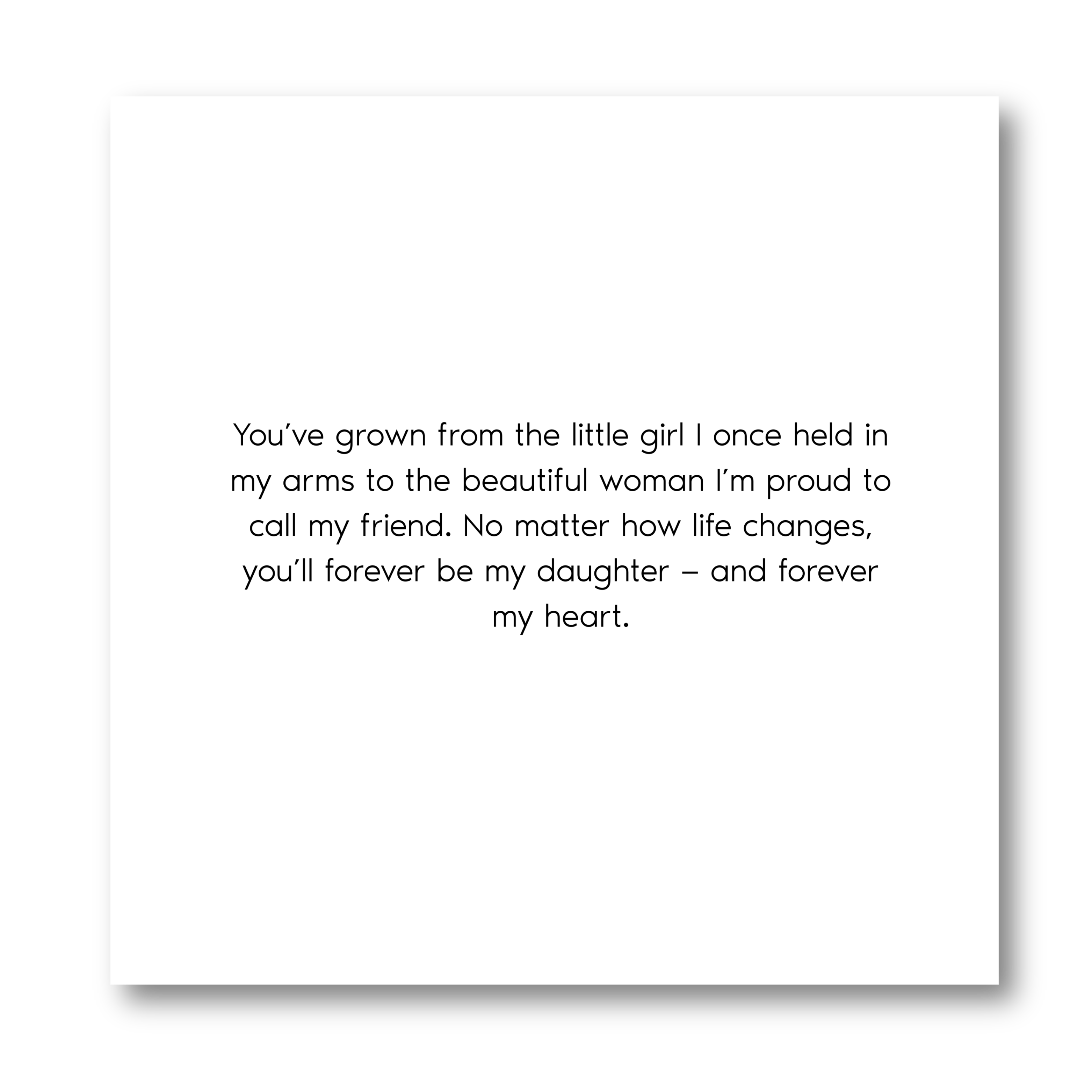 “My Little Girl Yesterday, My Friend Today, My Daughter Forever” Necklace For Daughter | S925