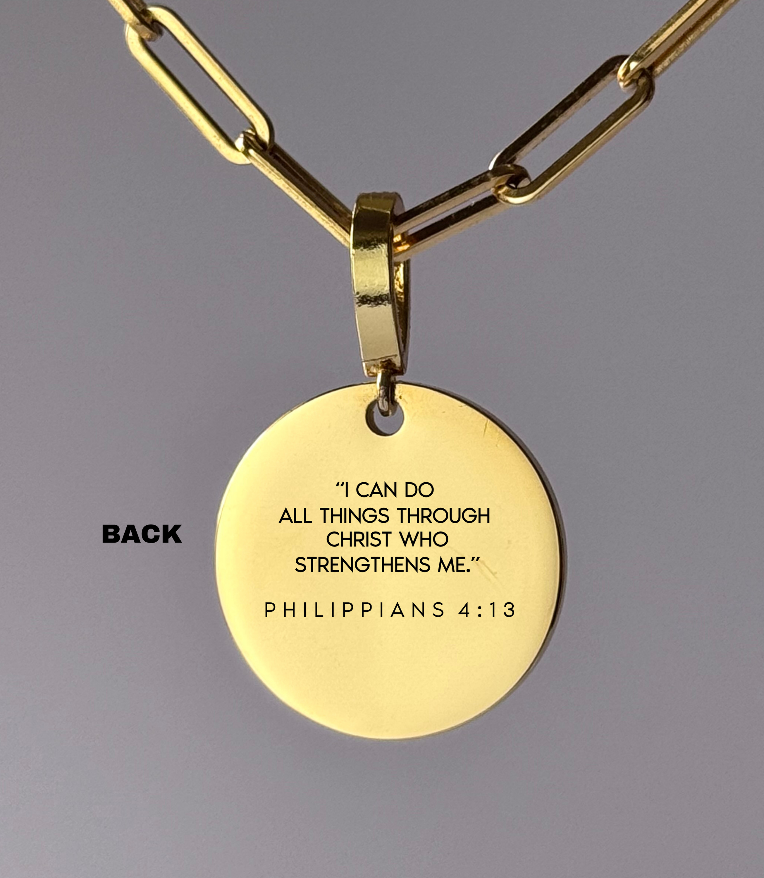 "I CAN DO ALL THINGS" Custom Name Necklace | Philippians 4:13