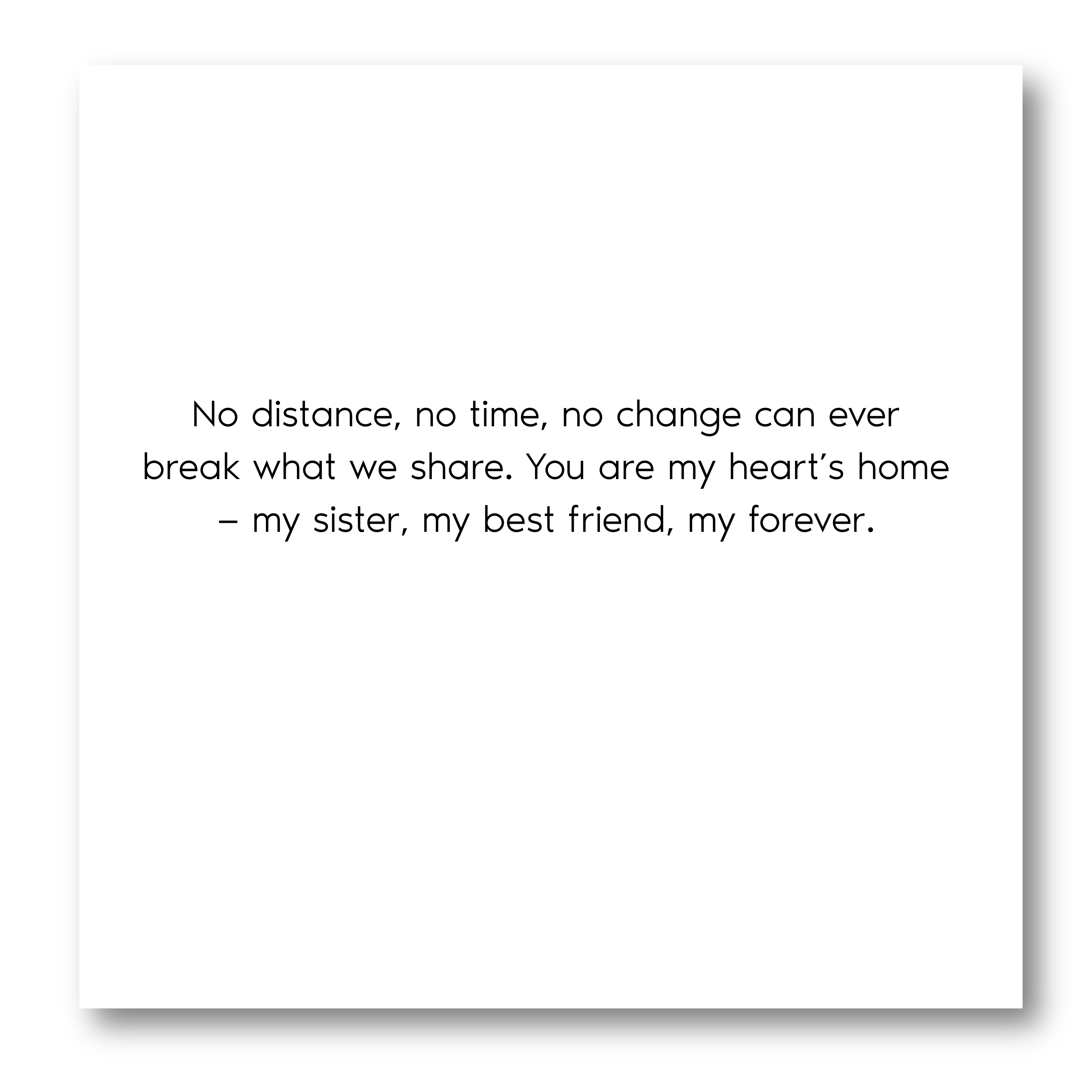 “Forever connected, heart to heart” Necklace For Sister or Bestie | S925