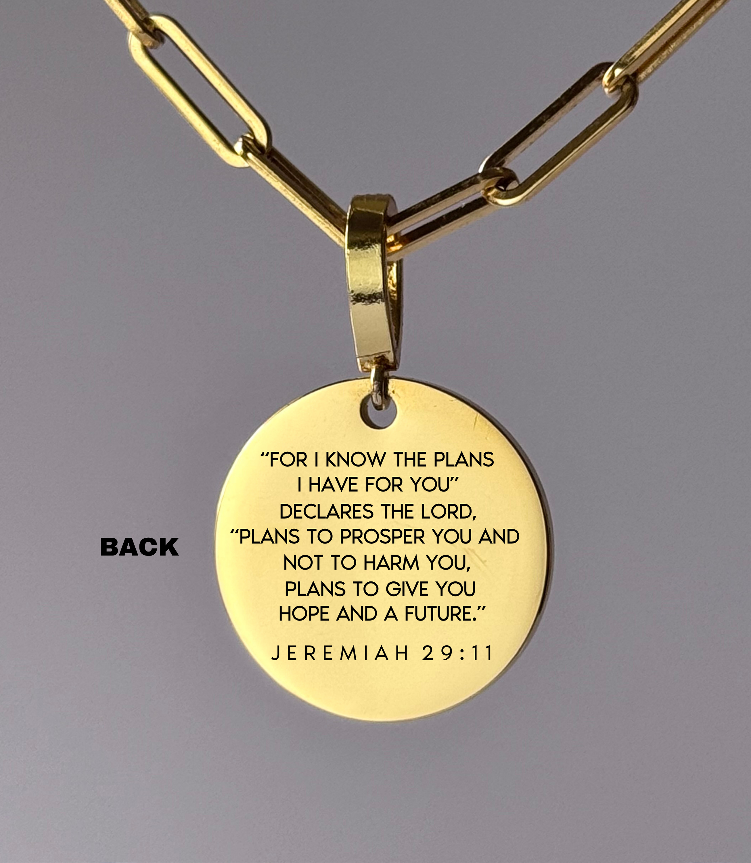 "Trust The Plan God Designed" Custom Name Necklace | Jeremiah 29:11