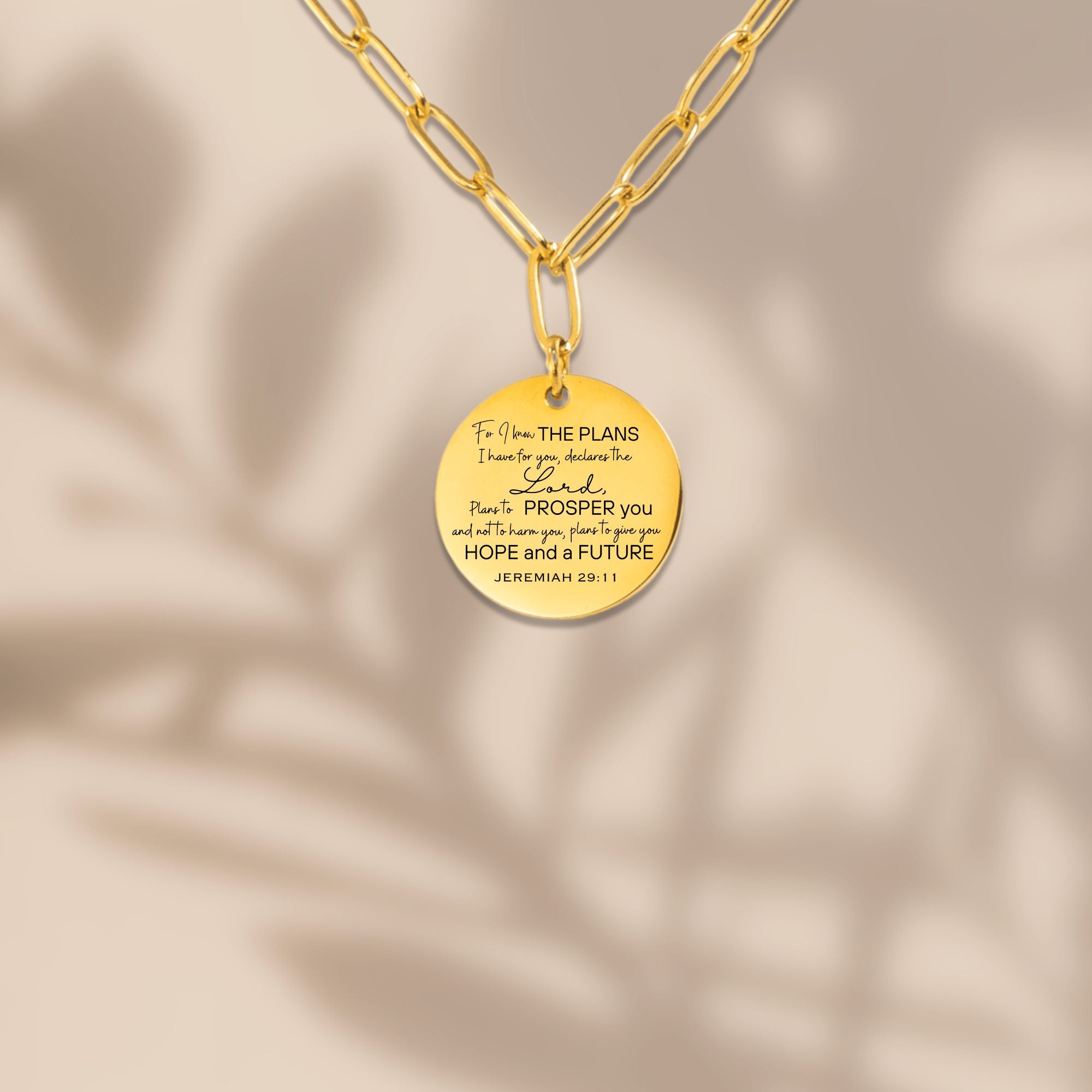 Promise of Hope Necklace - Jeremiah 29:11