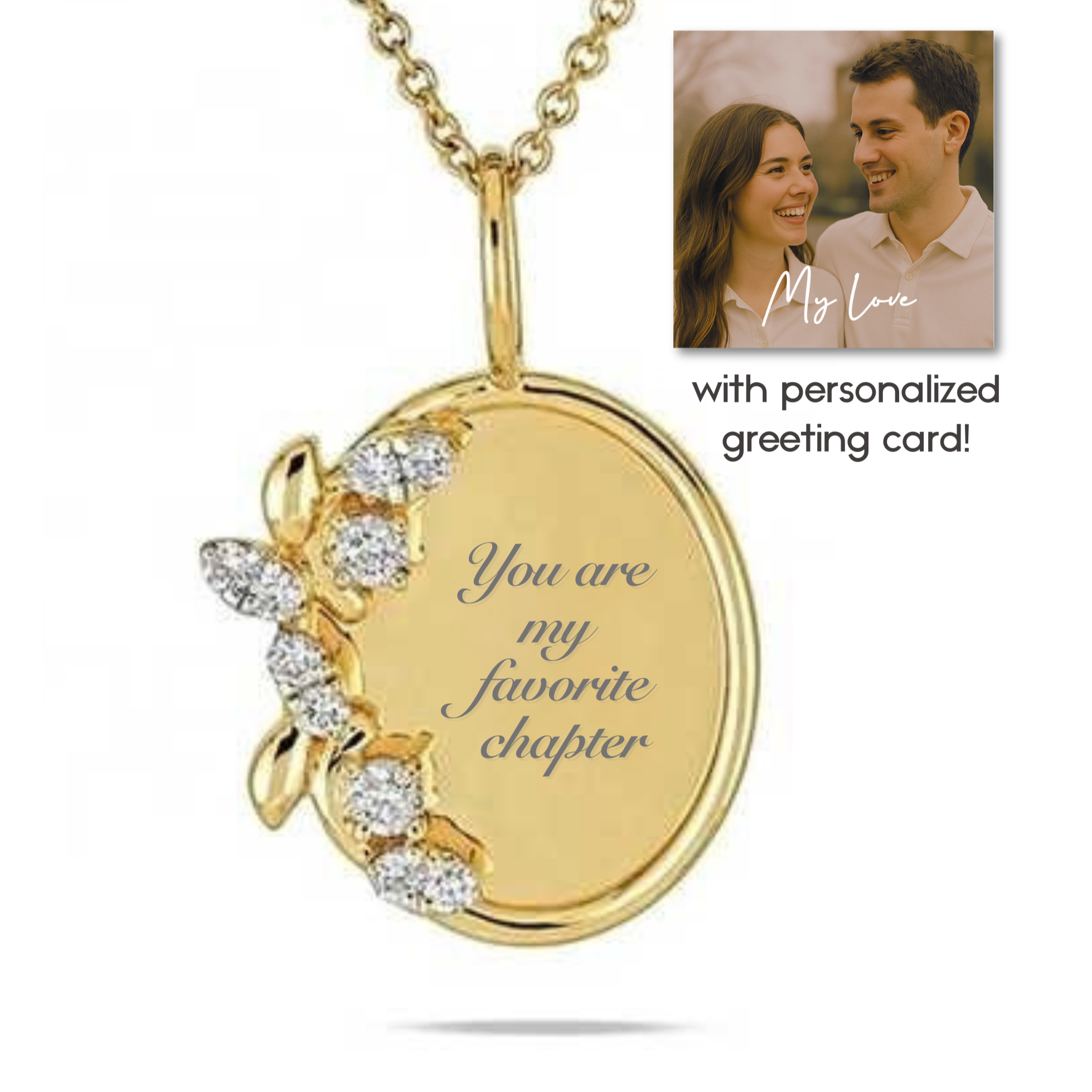 “You’re my favorite chapter” Necklace For Wife or Girlfriend | S925