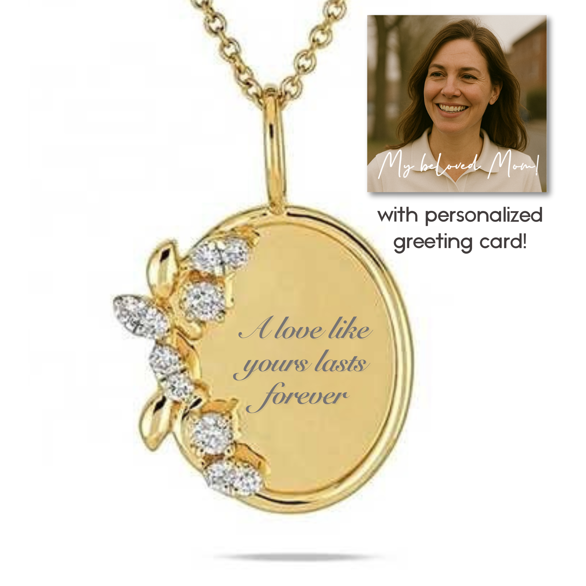 “A love like yours lasts forever” Necklace For Mom | S925
