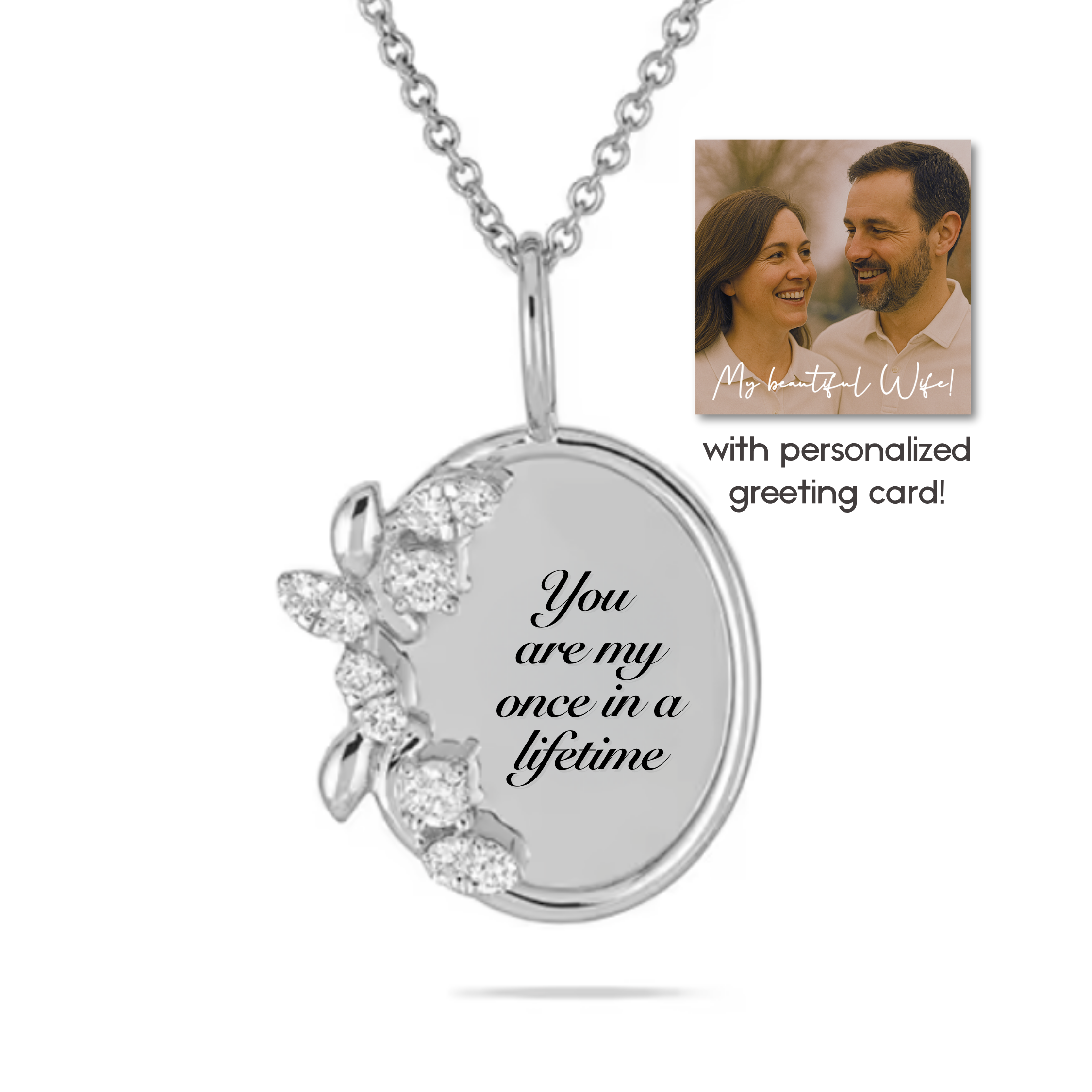 “You are my once in a lifetime” Necklace For Wife or Girlfriend | S925