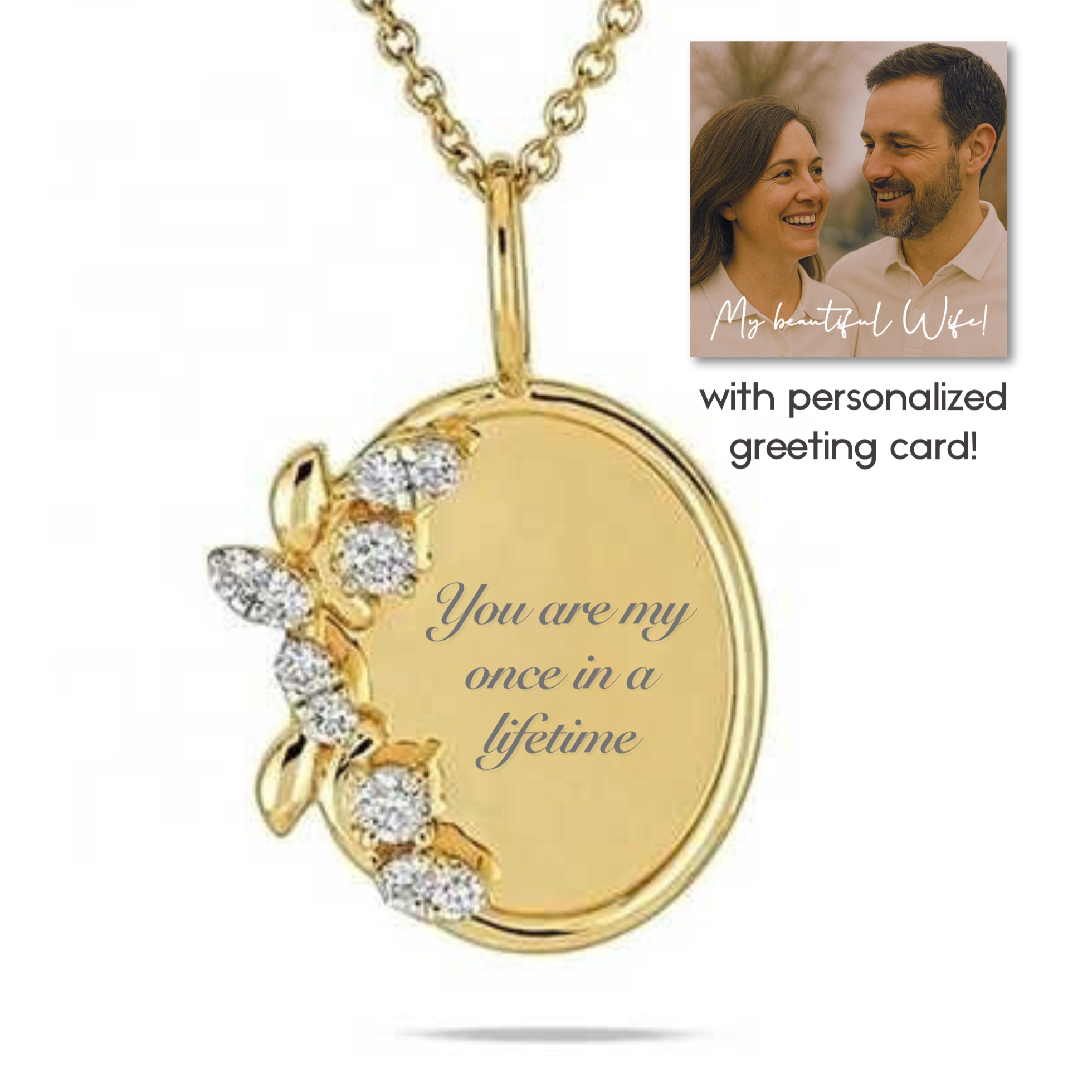 “You are my once in a lifetime” Necklace For Wife or Girlfriend | S925